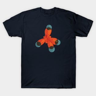 Orange methane molecule T-Shirt